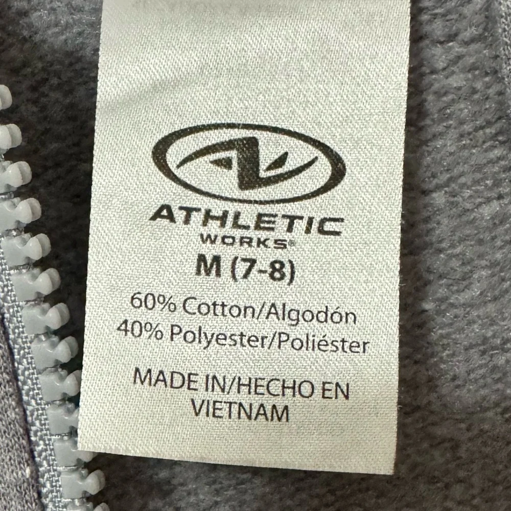 Athletic Works Girls Size 7/8 Zipper Jacket